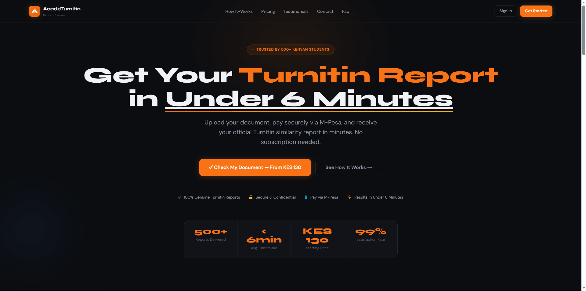 AcadeTurnitin preview